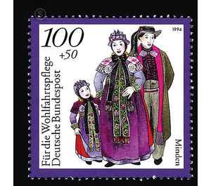 welfare: German national costumes  - Germany / Federal Republic of Germany 1994 - 100 Pfennig