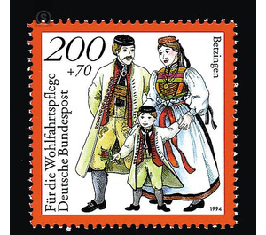 welfare: German national costumes  - Germany / Federal Republic of Germany 1994 - 200 Pfennig