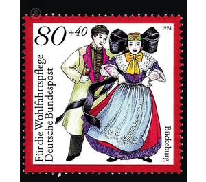 welfare: German national costumes  - Germany / Federal Republic of Germany 1994 - 80 Pfennig