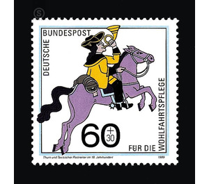 welfare: mail delivery over the centuries  - Germany / Federal Republic of Germany 1989 - 60 Pfennig