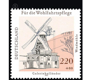 welfare: Water and windmills in Germany  - Germany / Federal Republic of Germany 1997 - 220 Pfennig