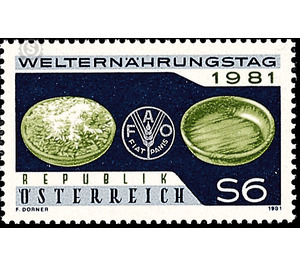 Weltnahrungstag  - Austria / II. Republic of Austria 1981 - 6 Shilling