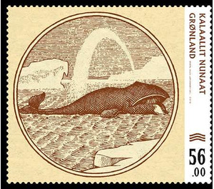 Whale from 1953 Banknote - Greenland 2019 - 56