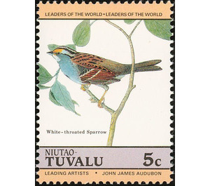 White-throated Sparrow (Zonotrichia albicollis) - Polynesia / Tuvalu, Niutao 1985