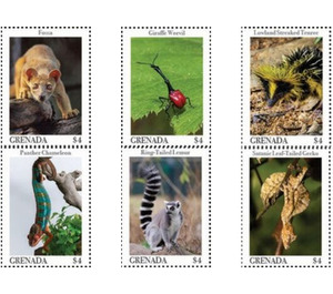Wildlife of Madagascar (2020) - Caribbean / Grenada 2020 Set