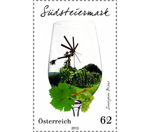 wine regions  - Austria / II. Republic of Austria 2013 - 62 Euro Cent