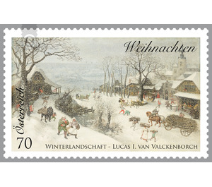 winter landscape  - Austria / II. Republic of Austria 2014 - 70 Euro Cent