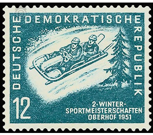 Winter sports championships of the GDR, Oberhof  - Germany / German Democratic Republic 1951 - 12 Pfennig