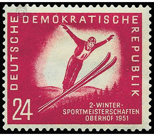 Winter sports championships of the GDR, Oberhof  - Germany / German Democratic Republic 1951 - 24 Pfennig