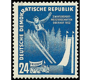 Winter sports championships of the GDR, Oberhof  - Germany / German Democratic Republic 1952 - 24 Pfennig