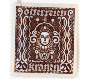 woman presentation  - Austria / I. Republic of Austria 1922 - 20 Krone