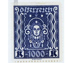 woman presentation  - Austria / I. Republic of Austria 1923 - 1,000 Krone