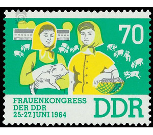 Women's Congress of the GDR  - Germany / German Democratic Republic 1964 - 70 Pfennig