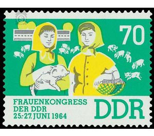 Women's Congress of the GDR  - Germany / German Democratic Republic 1964 - 70 Pfennig