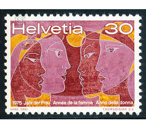 Women's faces  - Switzerland 1975 - 30 Rappen