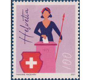 Women's Suffrage, 50 Years - Switzerland 2021 - 100