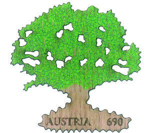 Wood  - Austria / II. Republic of Austria 2017 - 690 Euro Cent