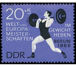 World and European Championships in weightlifting, Berlin  - Germany / German Democratic Republic 1966 - 20 Pfennig