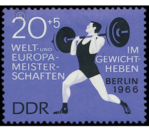 World and European Championships in weightlifting, Berlin  - Germany / German Democratic Republic 1966 - 20 Pfennig