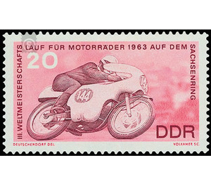 World Championship runs in motorcross, Apolda, motorcycle race, Sachsenring  - Germany / German Democratic Republic 1963 - 20 Pfennig