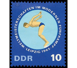 World Cup in modern pentathlon, Leipzig  - Germany / German Democratic Republic 1965 - 10 Pfennig