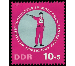 World Cup in modern pentathlon, Leipzig  - Germany / German Democratic Republic 1965 - 10 Pfennig