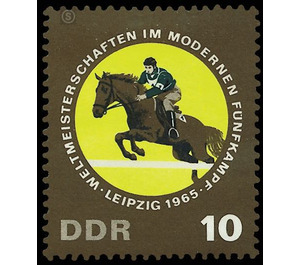 World Cup in modern pentathlon, Leipzig  - Germany / German Democratic Republic 1965 - 10 Pfennig