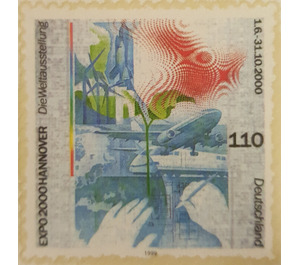 world exhibition EXPO Hannover - self-adhesive  - Germany / Federal Republic of Germany 2000 - 110 Pfennig