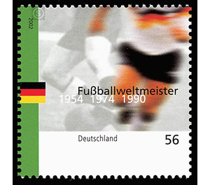 World football champion in the 20th century  - Germany / Federal Republic of Germany 2002 - 56 Euro Cent