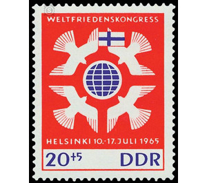 World Peace Conference, Helsinki  - Germany / German Democratic Republic 1965 - 20 Pfennig