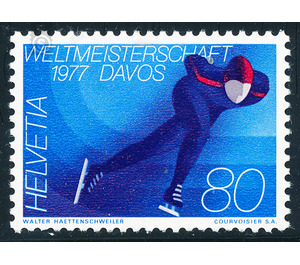 World Speed ​​Skating Championships  - Switzerland 1976 - 80 Rappen