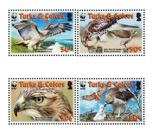 WWF Red-tailed Hawk - Caribbean / Turks and Caicos Islands 2007 Set