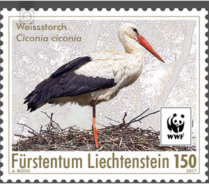 WWF Returnees - Stork  - Liechtenstein 2017 - 150 Rappen