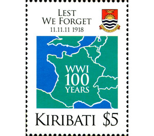 WWI - 100 Years - Micronesia / Kiribati 2018 - 5