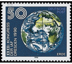 XLI. Congress of the International Astronautical Federation in Dresden 1990  - Germany / German Democratic Republic 1990 - 50 Pfennig