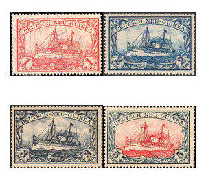 Yacht Hohenzollern (Unwatermarked) - Melanesia / German New Guinea 1901 Set