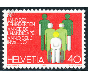 Year de disabled  - Switzerland 1981 - 40 Rappen