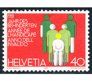 Year de disabled  - Switzerland 1981 - 40 Rappen