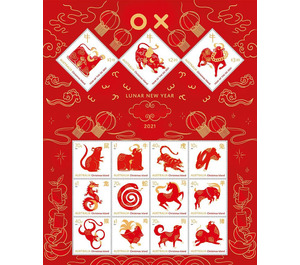 Year of the Ox 2021 Mini Sheet - Christmas Island 2021