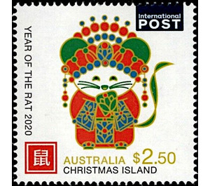 Year of the Rat 2020 - Christmas Island 2020 - 2.50