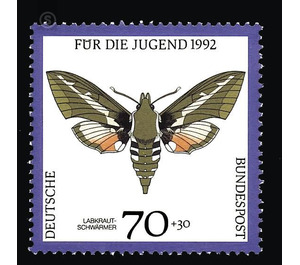 youth: endangered moths  - Germany / Federal Republic of Germany 1992 - 70 Pfennig