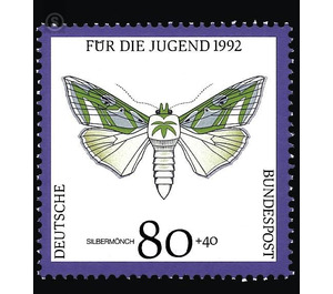 youth: endangered moths  - Germany / Federal Republic of Germany 1992 - 80 Pfennig