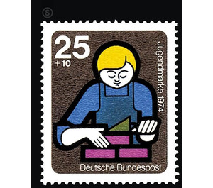 Youth stamps 1974 - elements of international youth work - Germany / Federal Republic of Germany 1974 - 25 Pfennig