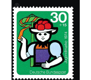 Youth stamps 1974 - elements of international youth work  - Germany / Federal Republic of Germany 1974 - 30 Pfennig