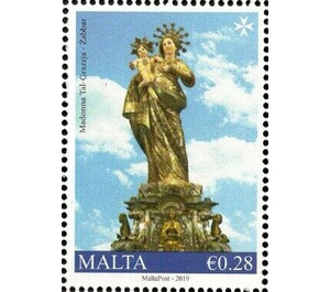 Zabbar - Statue of Our Lady of Grace - Malta 2019 - 0.28