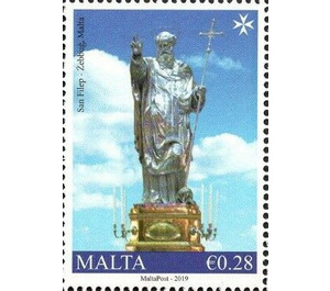 Zebbu- Statue of St. Philip - Malta 2019 - 0.28