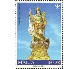 Zejtun - Statue of St. Catherine - Malta 2019 - 0.28