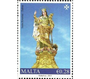 Zejtun - Statue of St. Catherine - Malta 2019 - 0.28