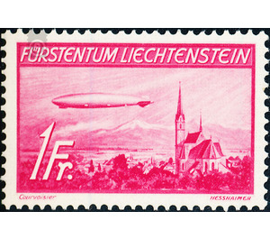 Zeppelins  - Liechtenstein 1936 - 100 Rappen