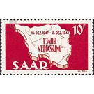 1 year  - Germany / Saarland 1948 - 10 franc